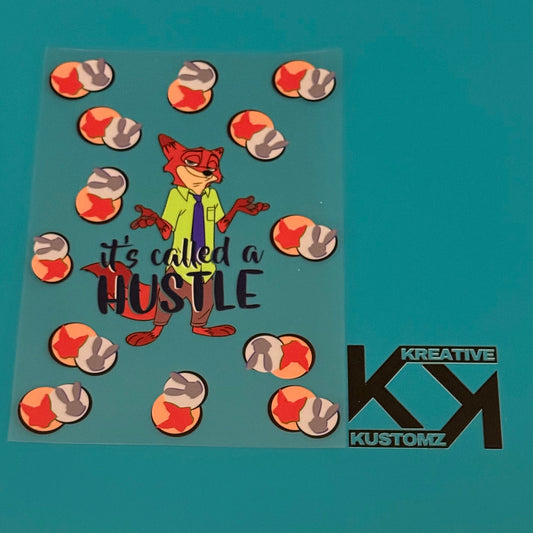 A5 Zootopia Hustle UV-DTF NOTEBOOK WRAP