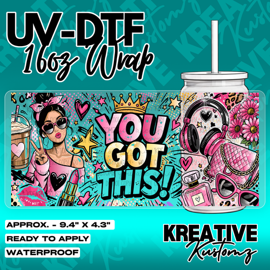 5260 | UV DTF Cup Wrap for 16oz Libbey Glass