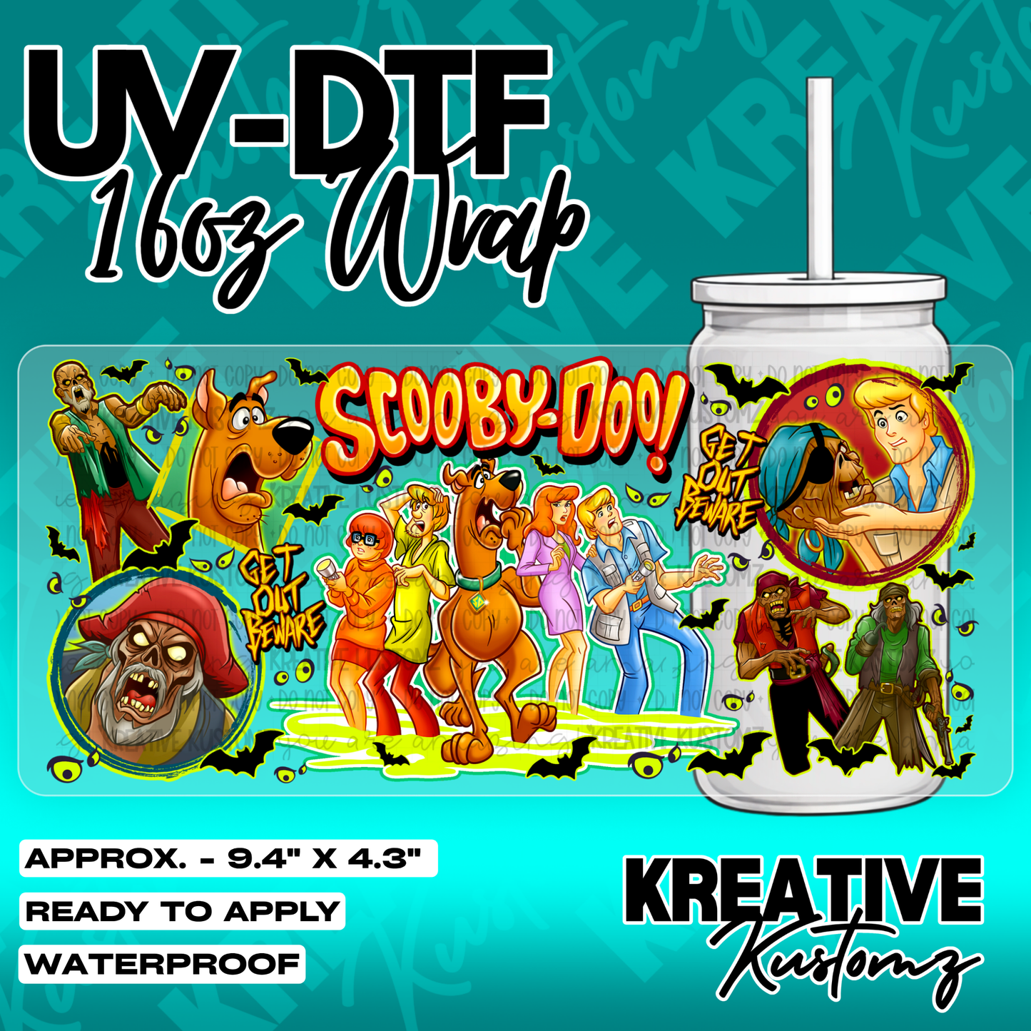 5261 | UV DTF Cup Wrap for 16oz Libbey Glass