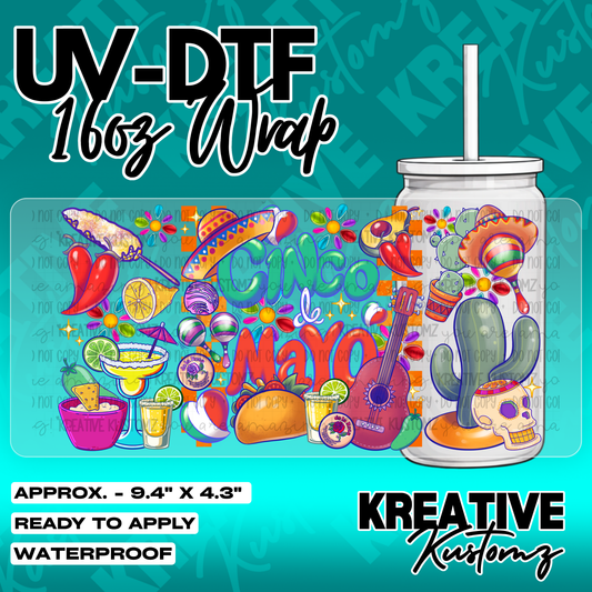 5267 | UV DTF Cup Wrap for 16oz Libbey Glass