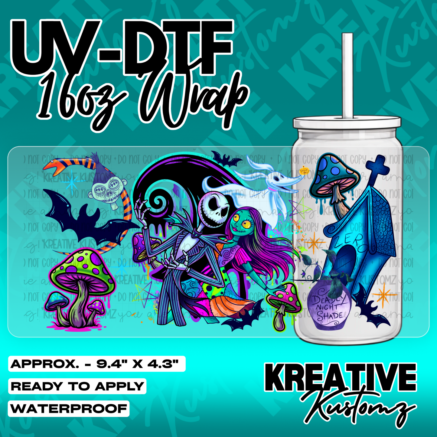 5269 | UV DTF Cup Wrap for 16oz Libbey Glass