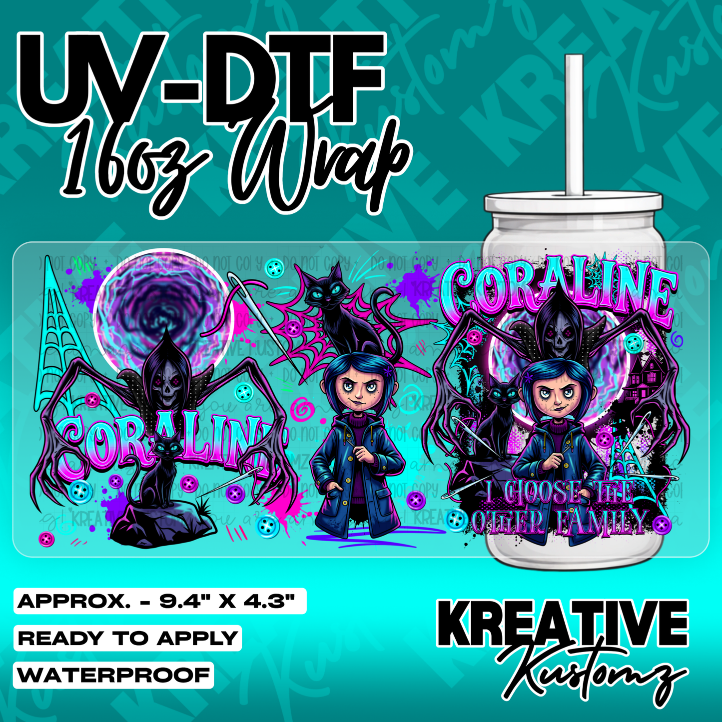 5271 | UV DTF Cup Wrap for 16oz Libbey Glass