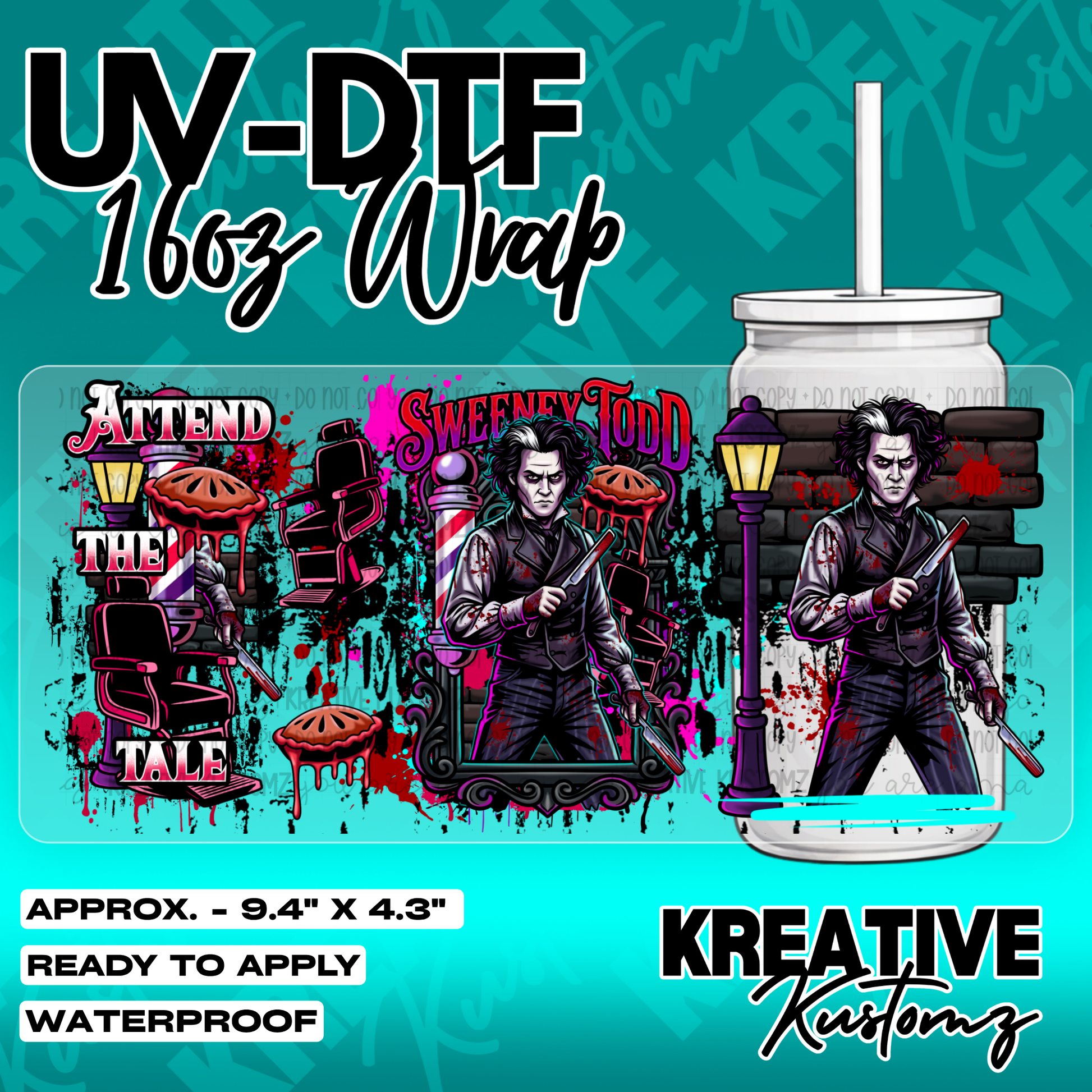 5273 | UV DTF Cup Wrap for 16oz Libbey Glass