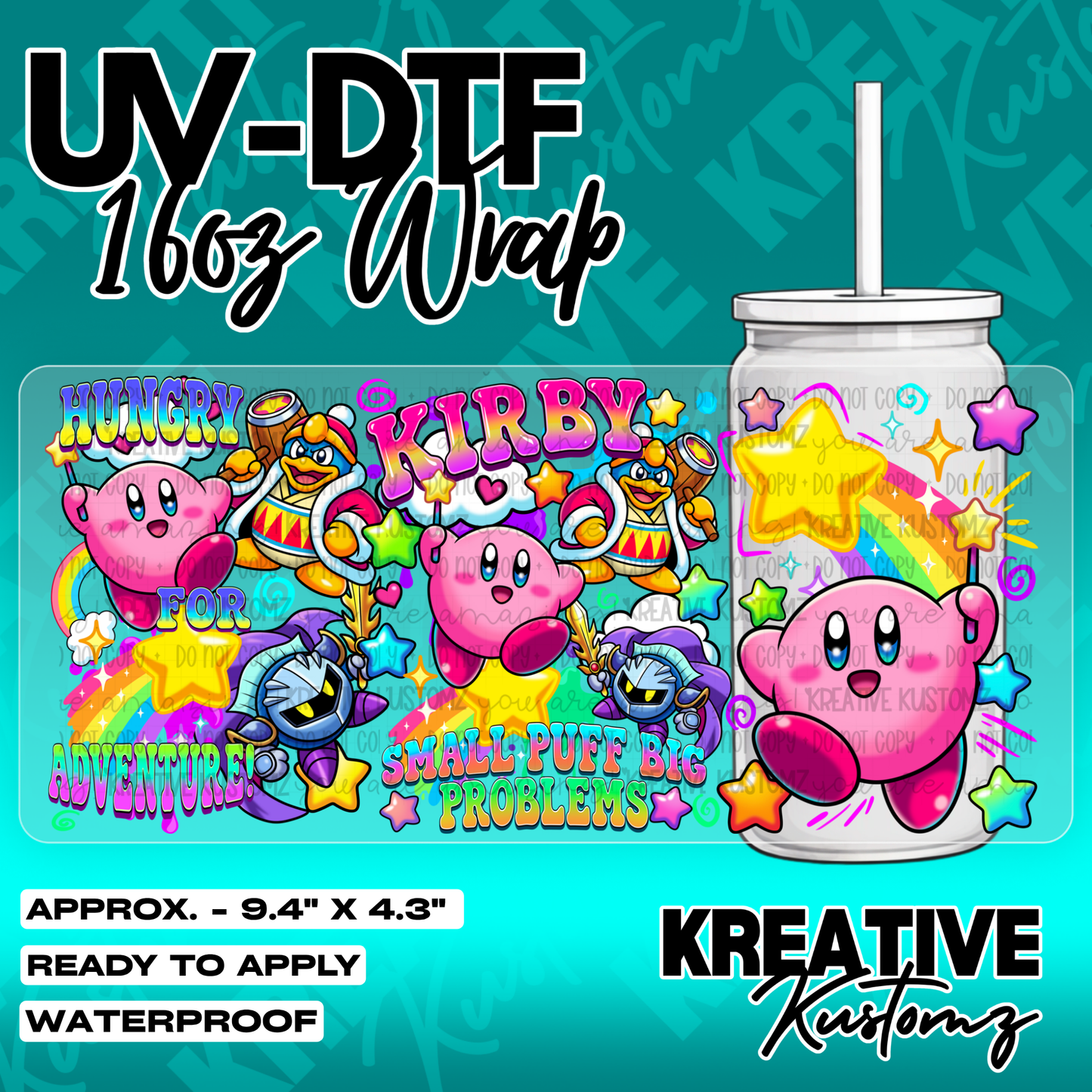 5274 | UV DTF Cup Wrap for 16oz Libbey Glass