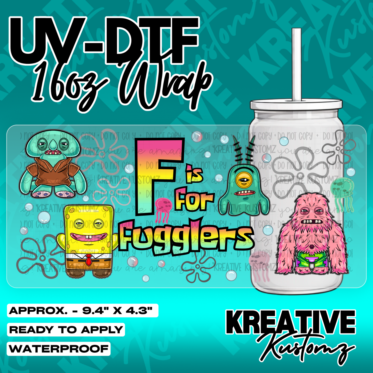 5275 | UV DTF Cup Wrap for 16oz Libbey Glass