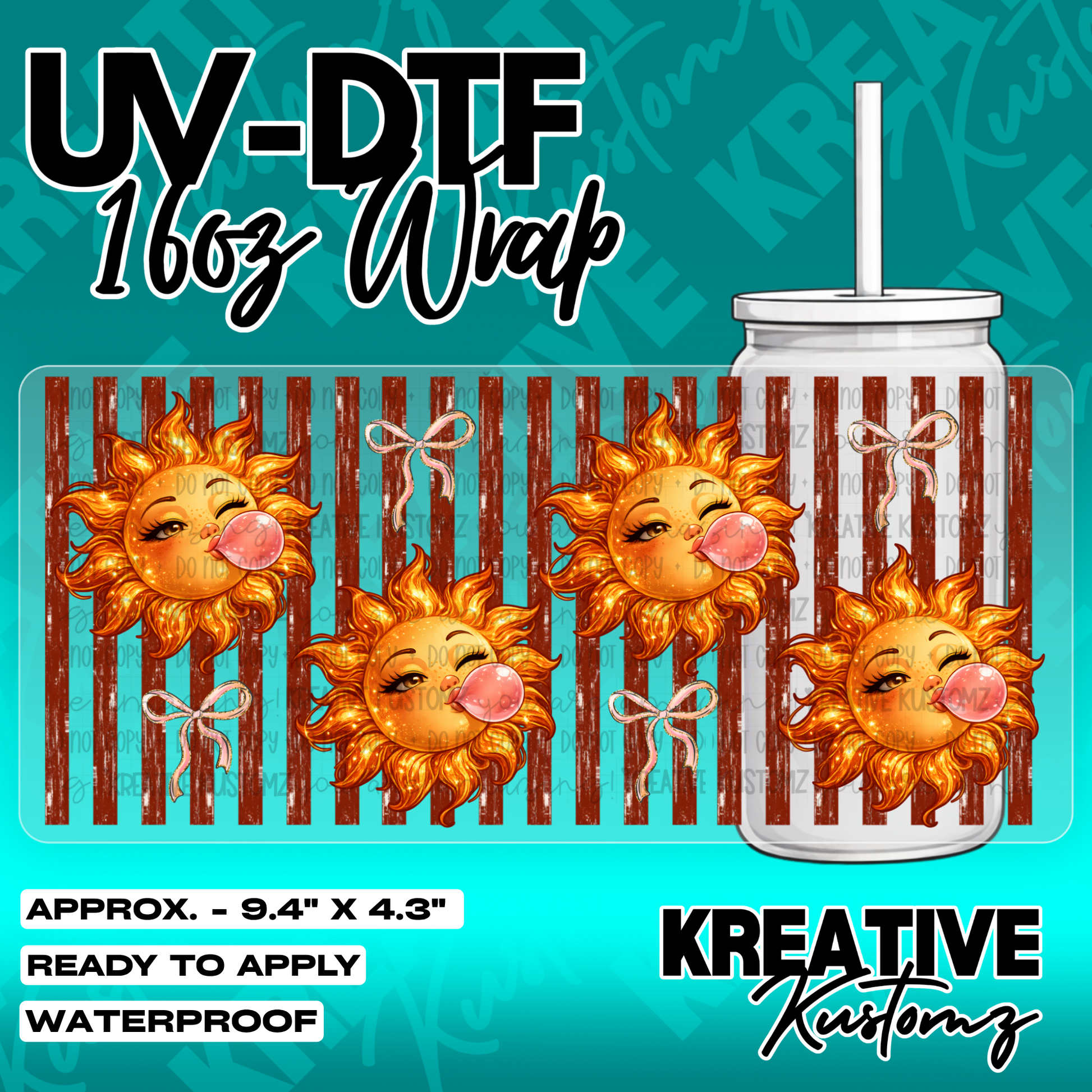 5276 | UV DTF Cup Wrap for 16oz Libbey Glass