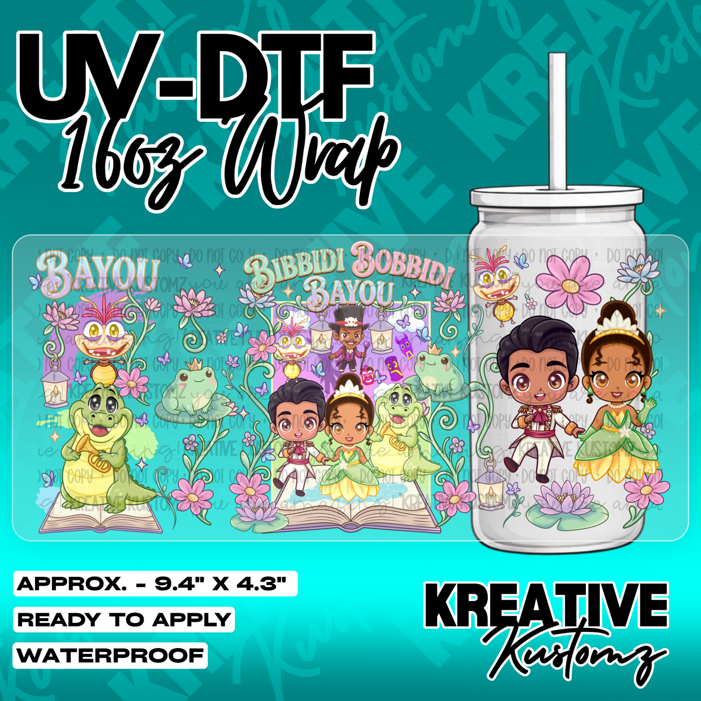 5279 | UV DTF Cup Wrap for 16oz Libbey Glass