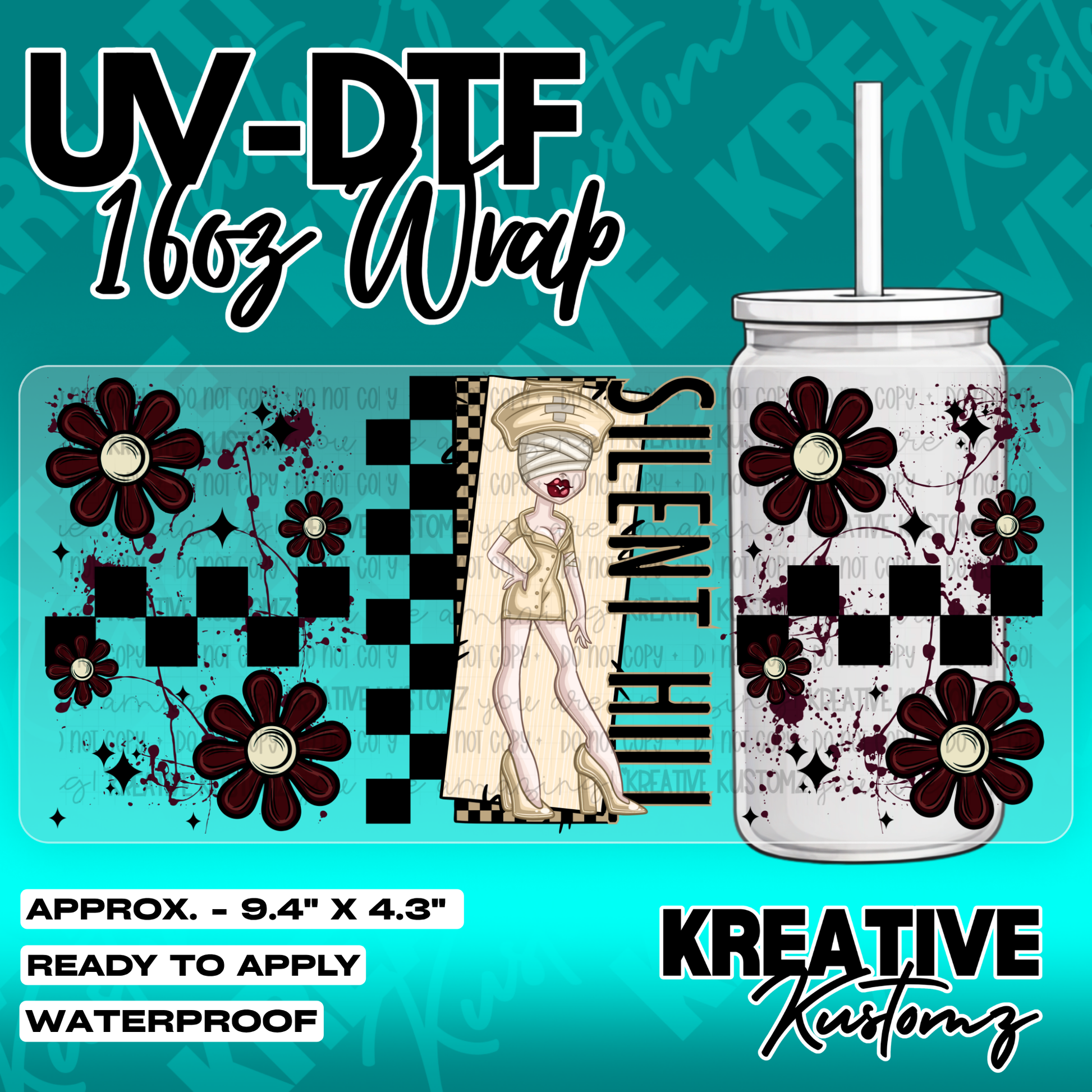 5285 | UV DTF Cup Wrap for 16oz Libbey Glass