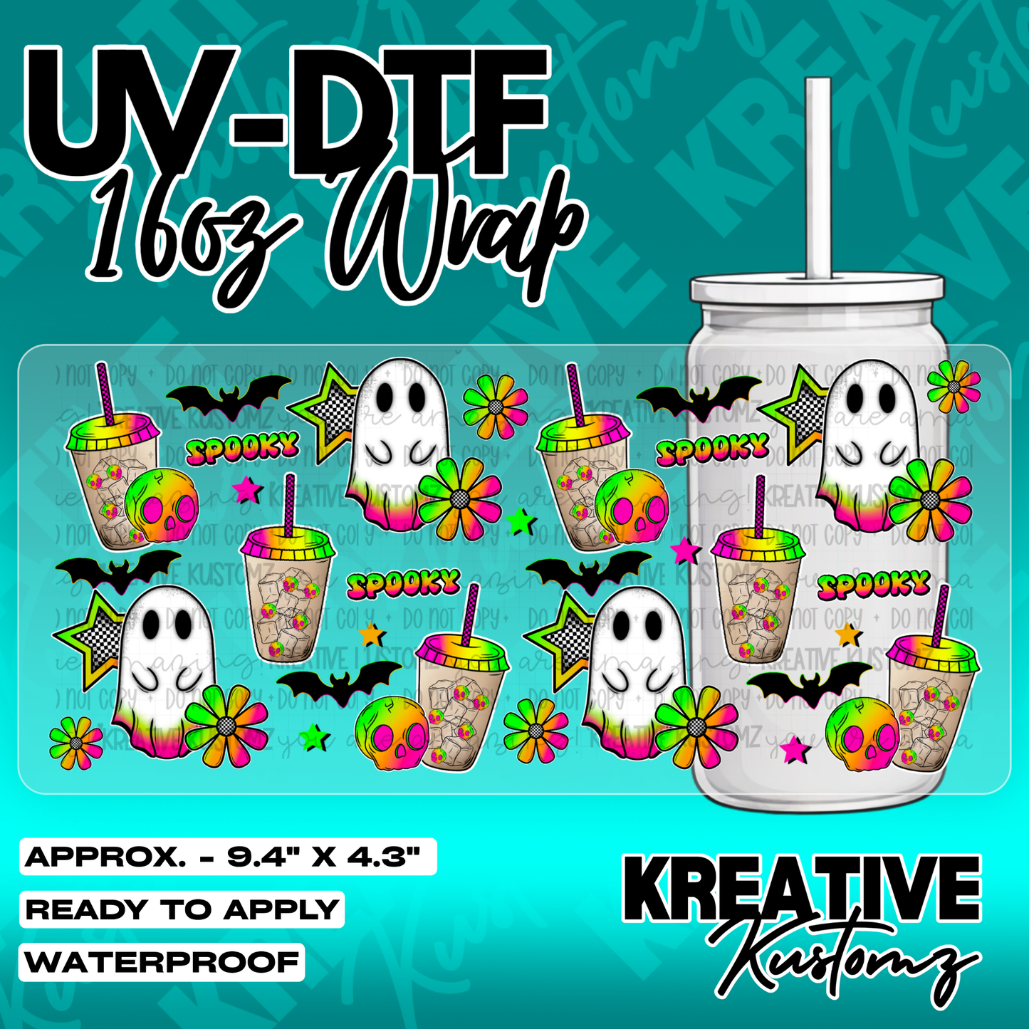5290 | UV DTF Cup Wrap for 16oz Libbey Glass