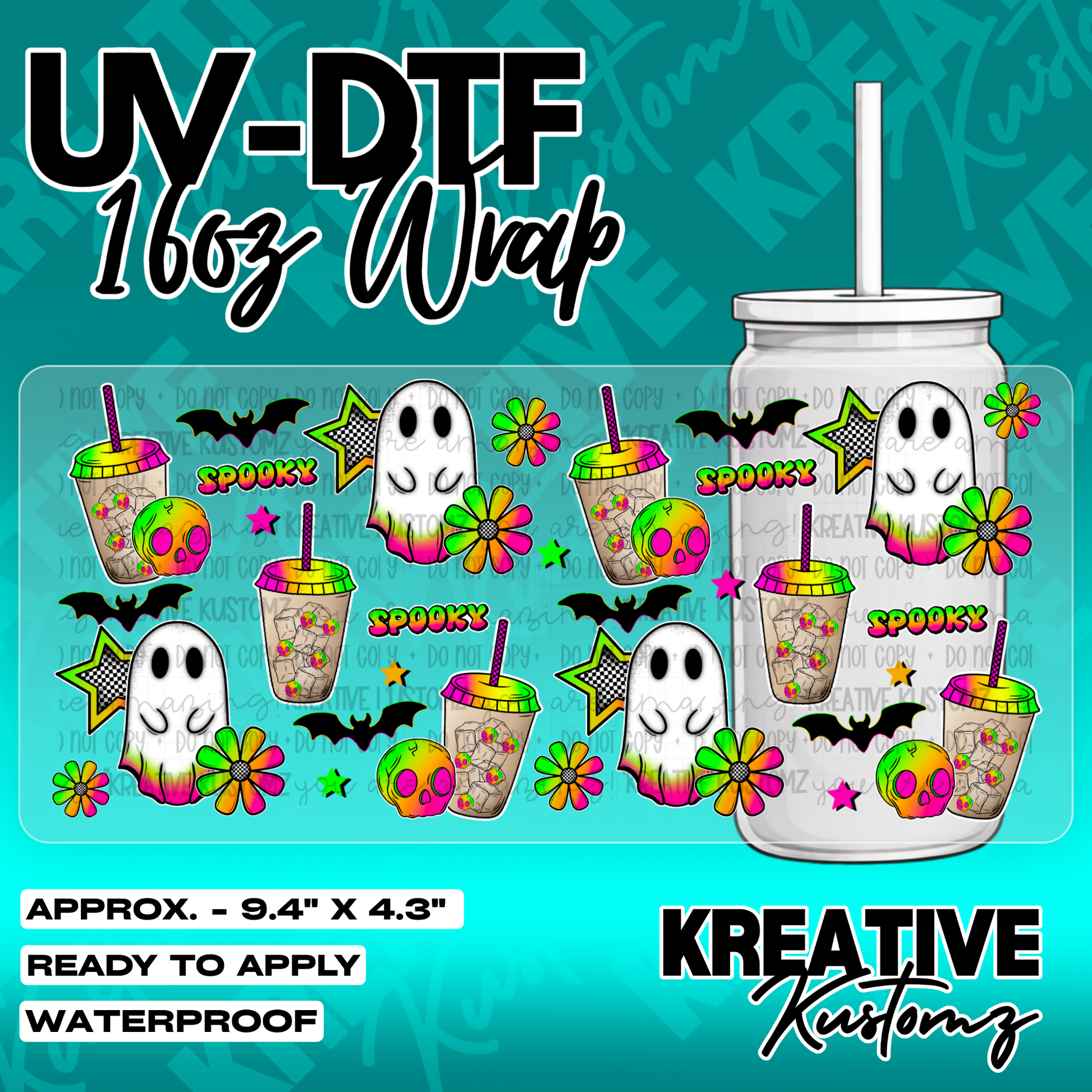 5290 | UV DTF Cup Wrap for 16oz Libbey Glass