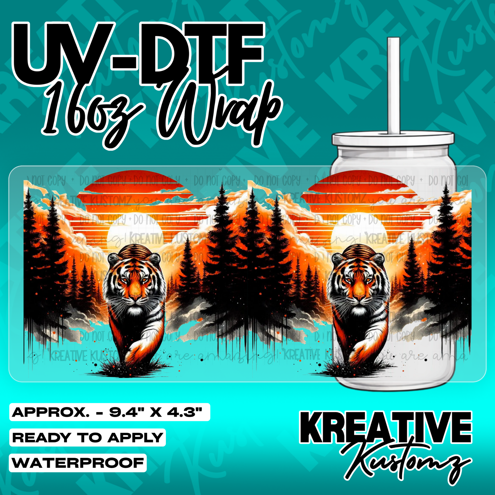 5291 | UV DTF Cup Wrap for 16oz Libbey Glass