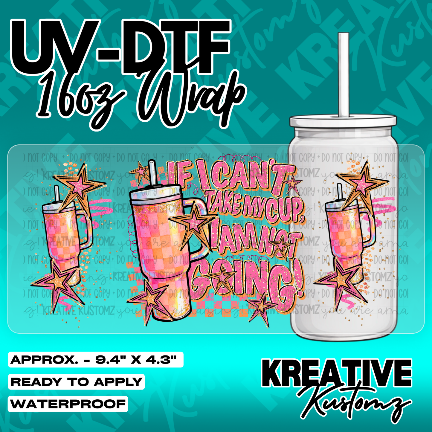 5299 | UV DTF Cup Wrap for 16oz Libbey Glass