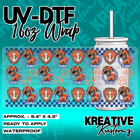 5304 | UV DTF Cup Wrap for 16oz Libbey Glass