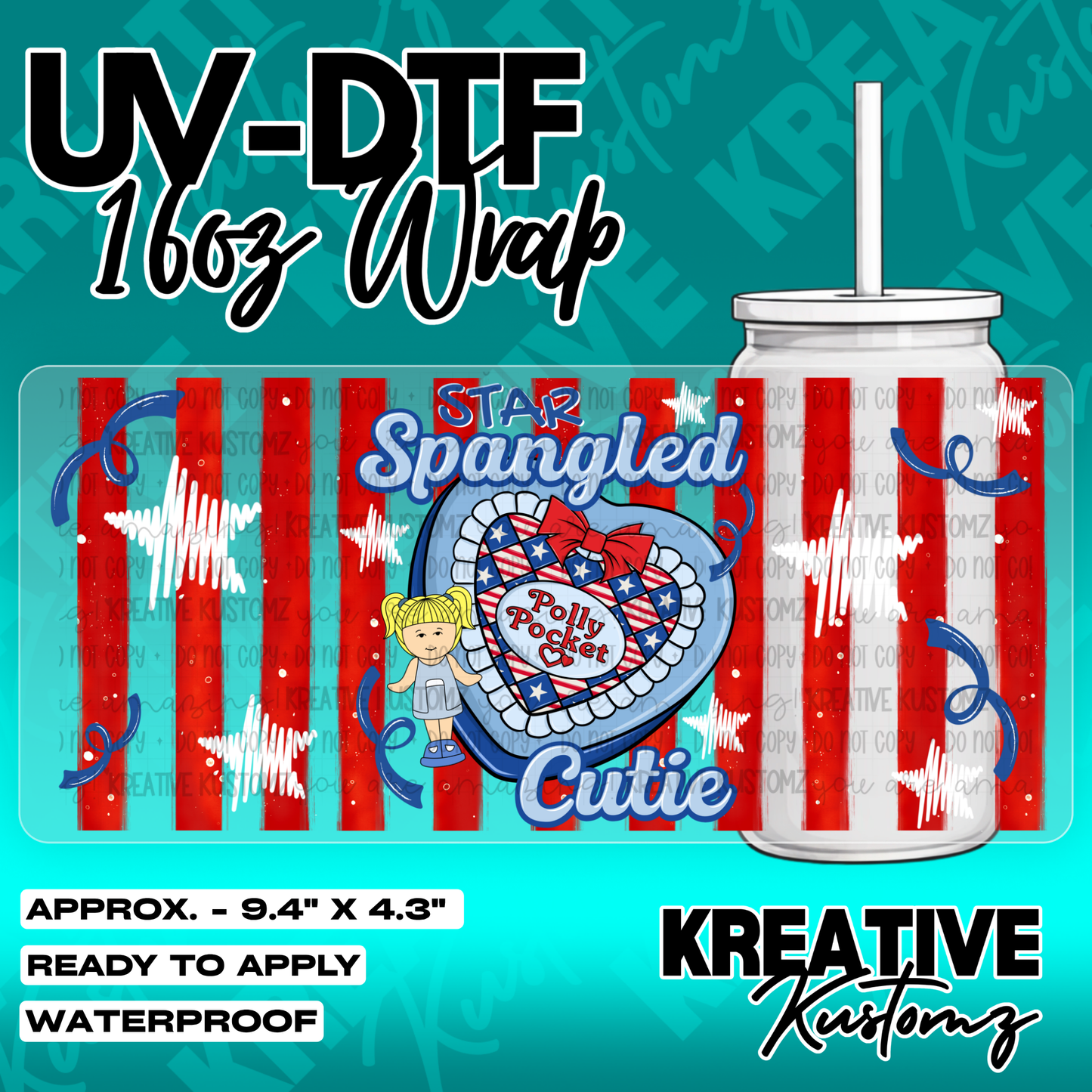 5309 | UV DTF Cup Wrap for 16oz Libbey Glass