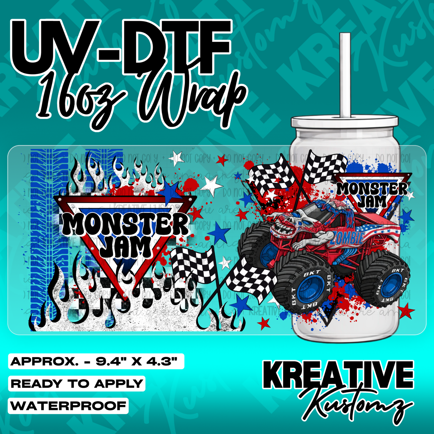 5311 | UV DTF Cup Wrap for 16oz Libbey Glass