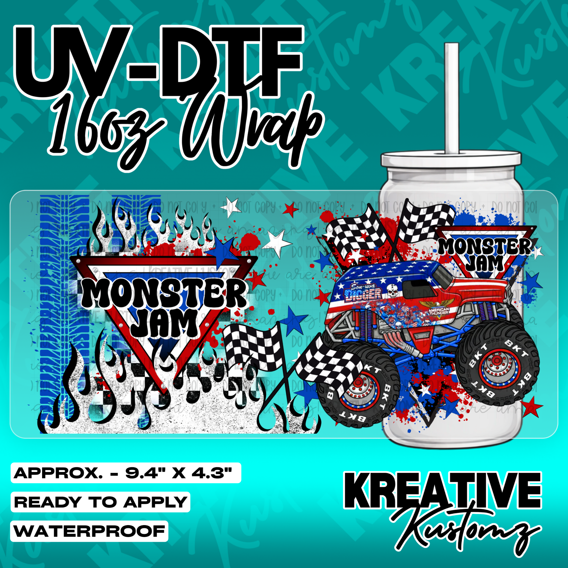 5312 | UV DTF Cup Wrap for 16oz Libbey Glass