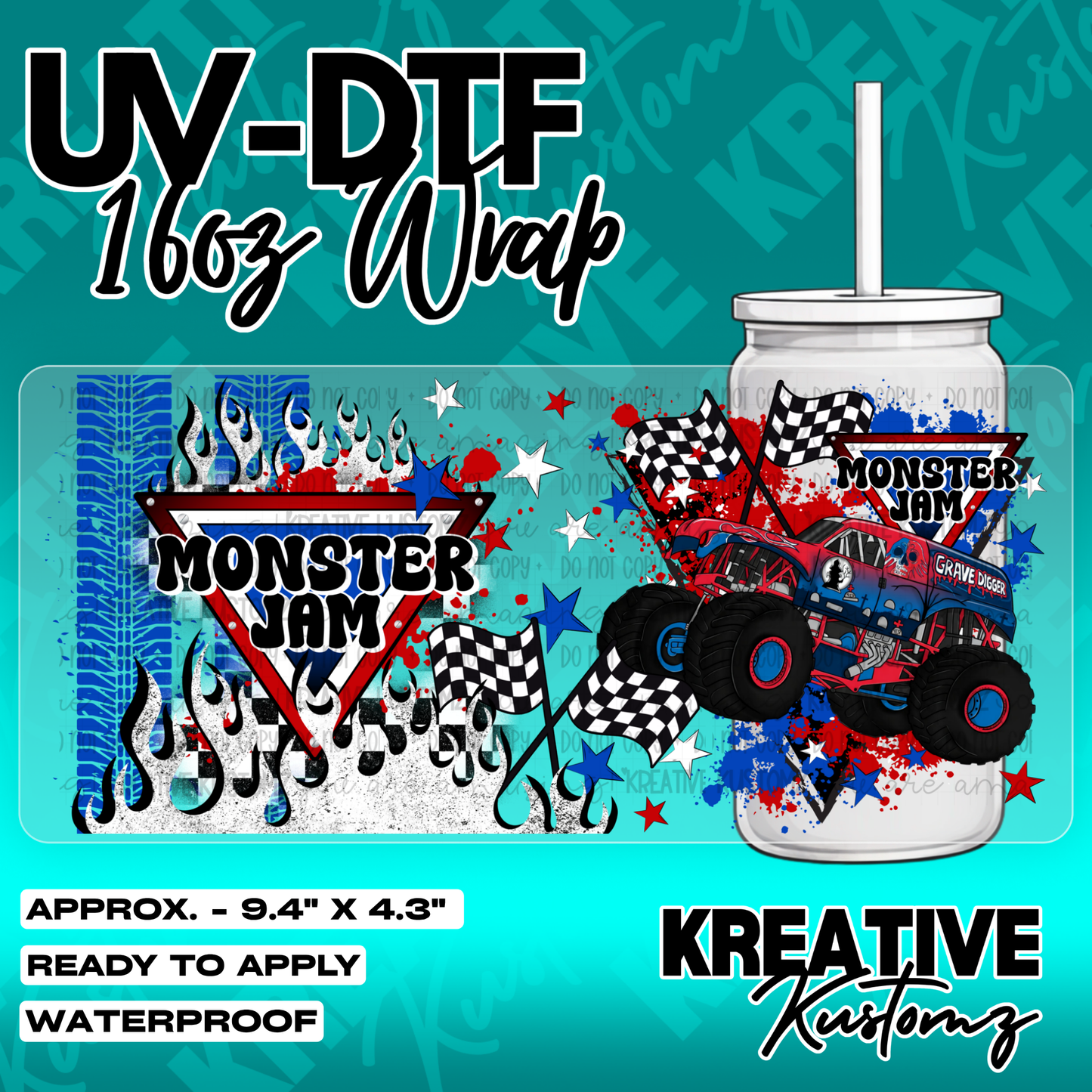 5316 | UV DTF Cup Wrap for 16oz Libbey Glass