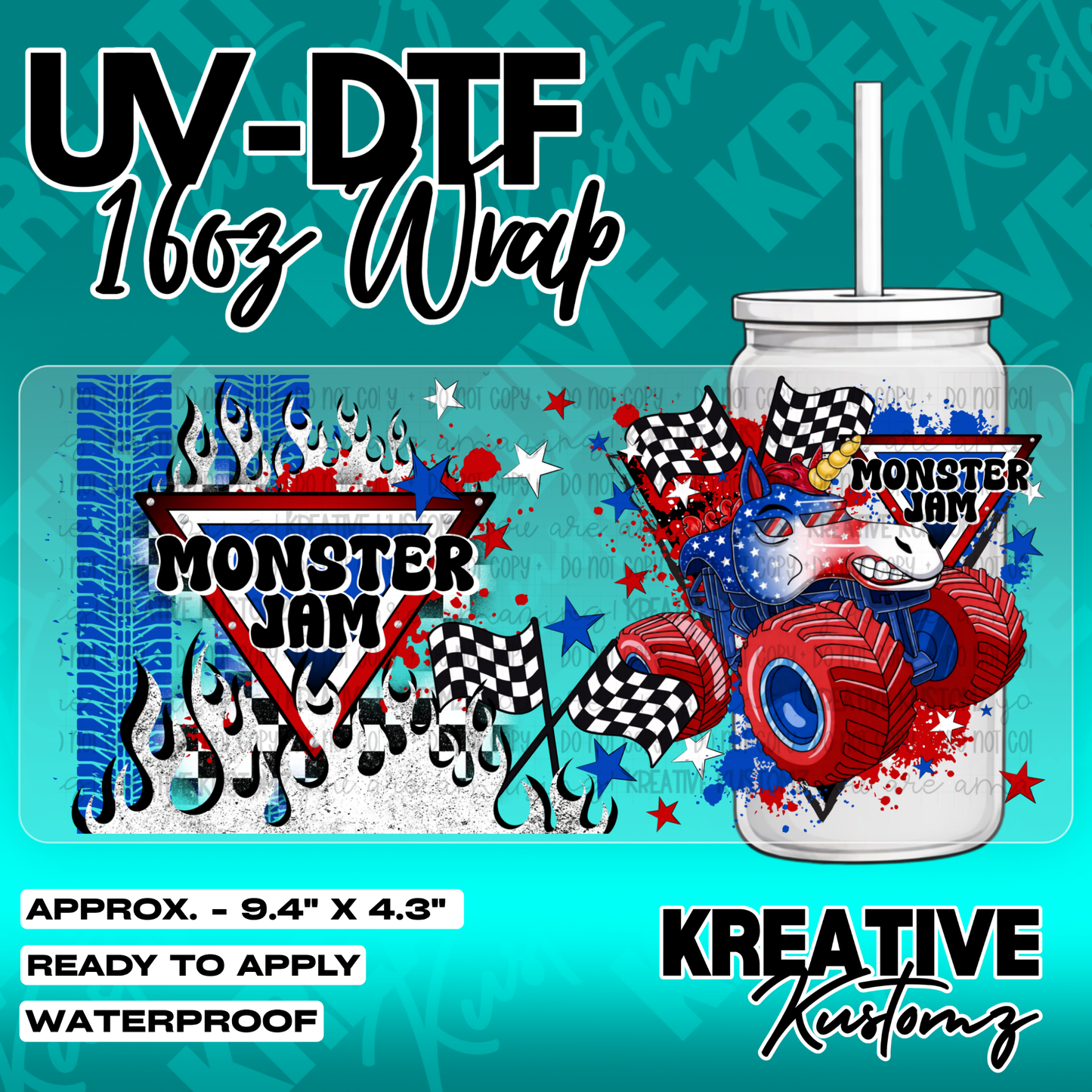 5317 | UV DTF Cup Wrap for 16oz Libbey Glass