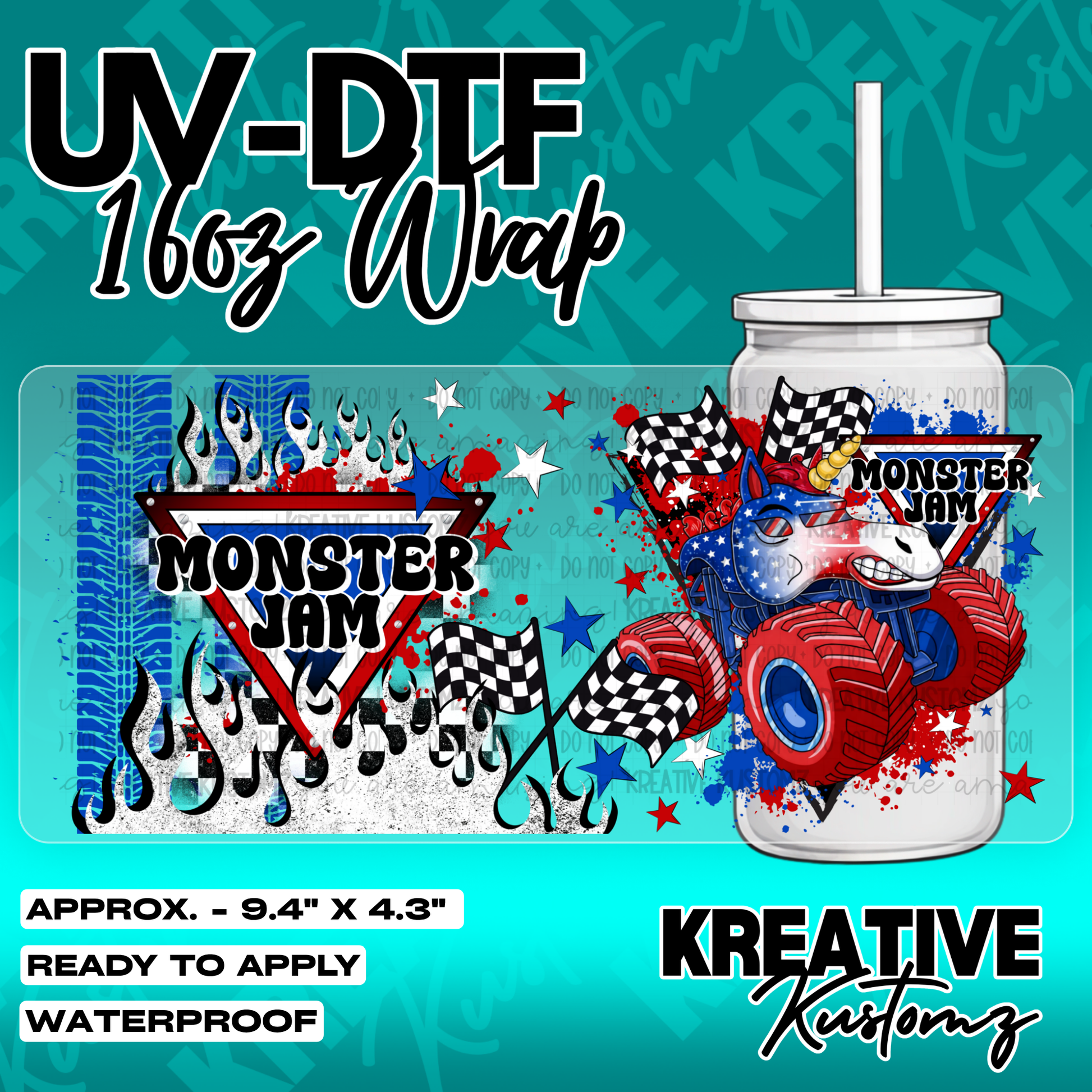 5317 | UV DTF Cup Wrap for 16oz Libbey Glass