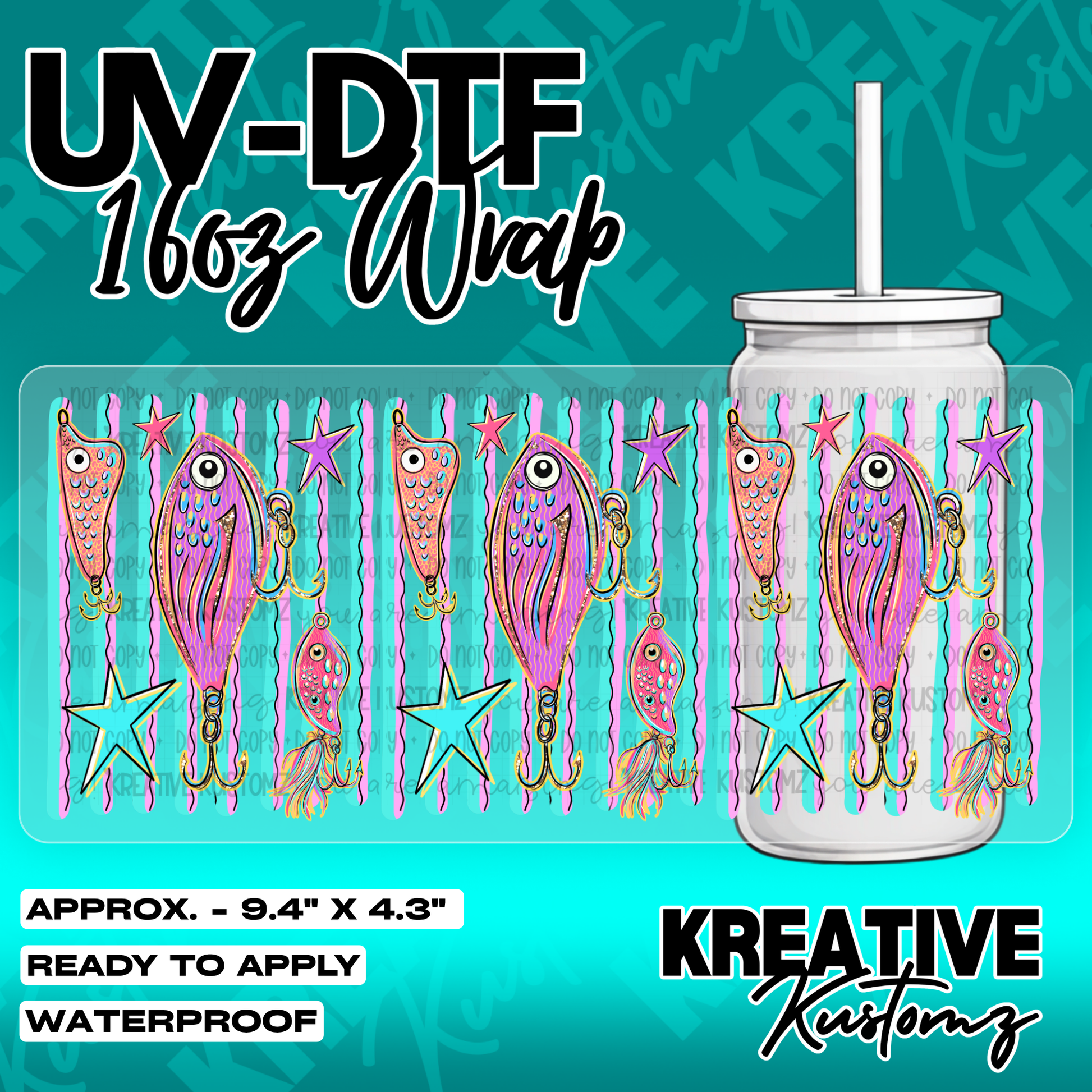 5325 | UV DTF Cup Wrap for 16oz Libbey Glass