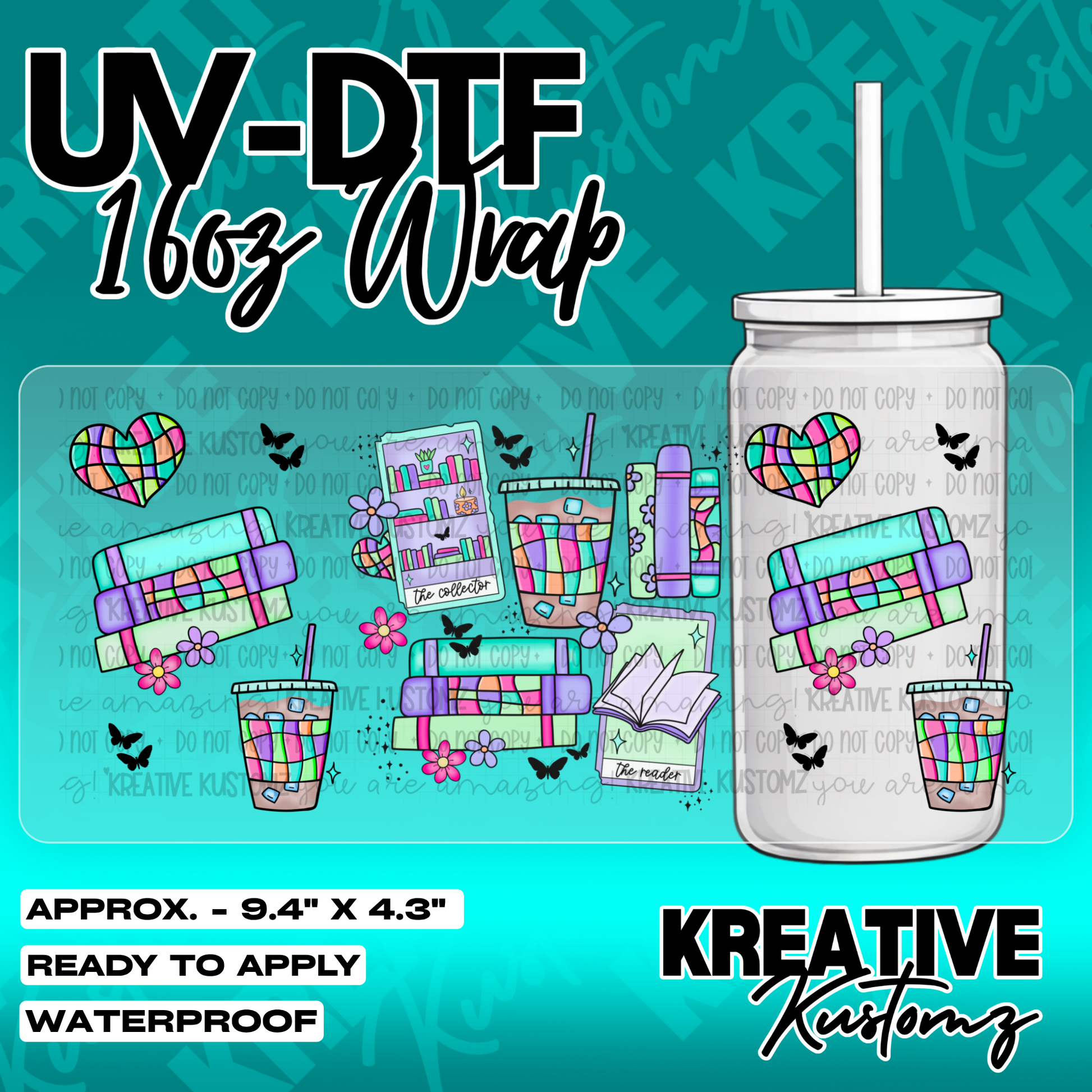 5327 | UV DTF Cup Wrap for 16oz Libbey Glass