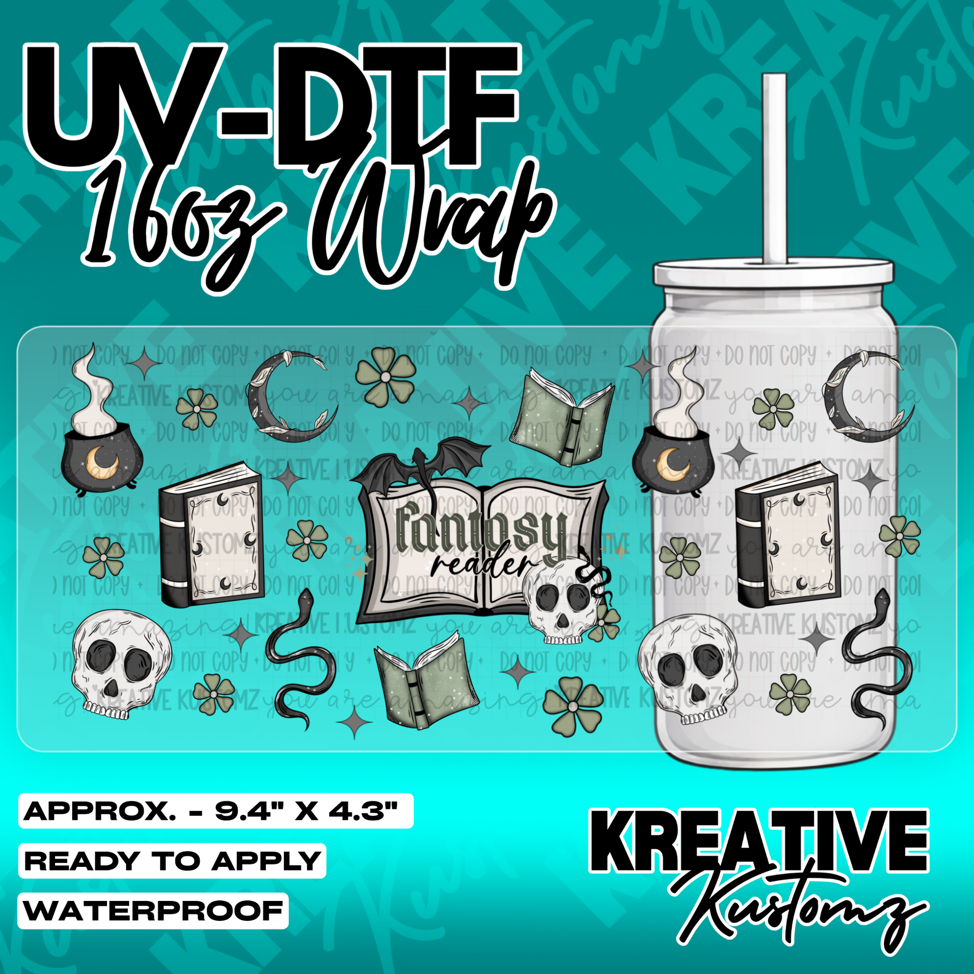 5328 | UV DTF Cup Wrap for 16oz Libbey Glass
