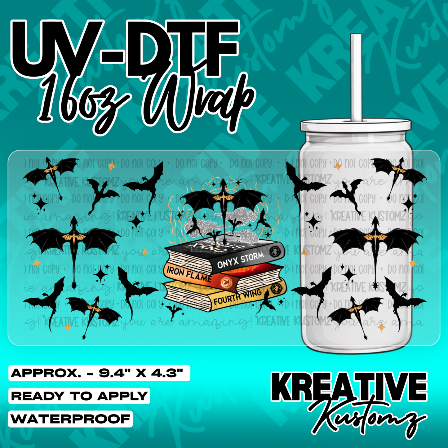 5330 | UV DTF Cup Wrap for 16oz Libbey Glass