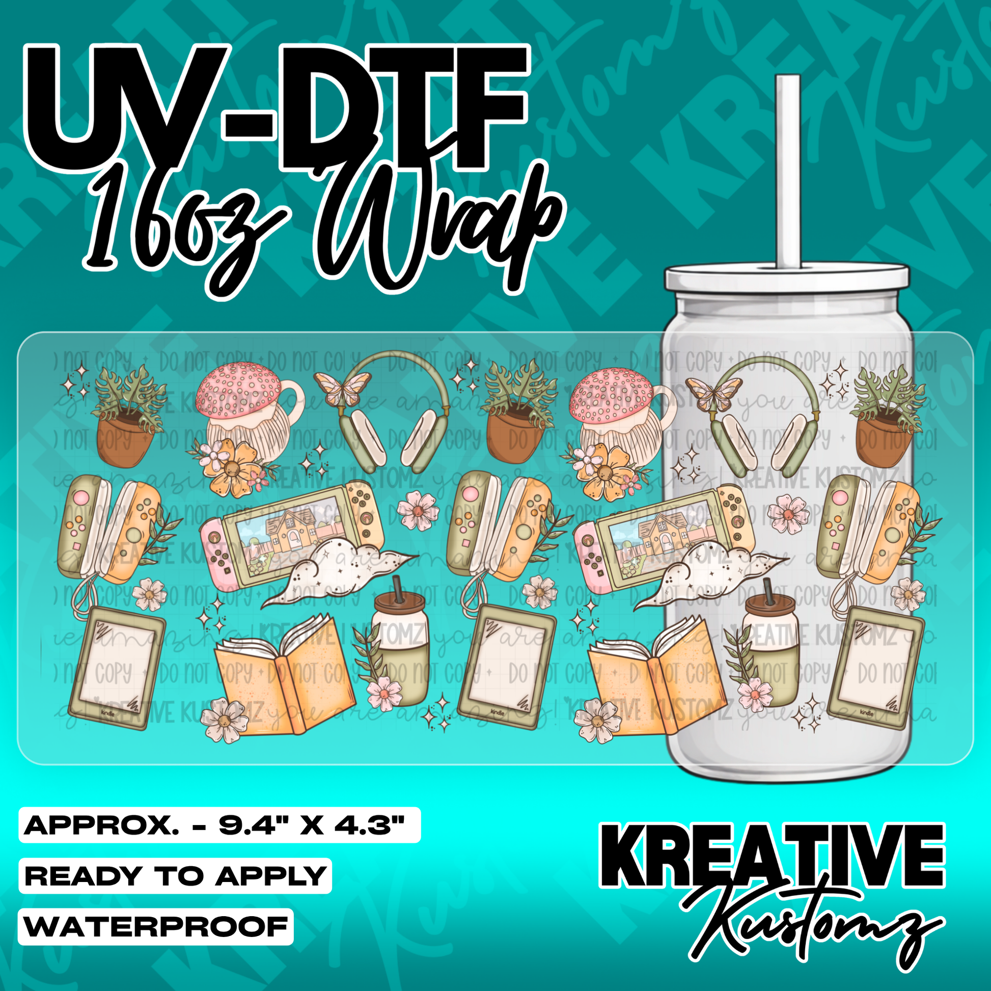 5331 | UV DTF Cup Wrap for 16oz Libbey Glass