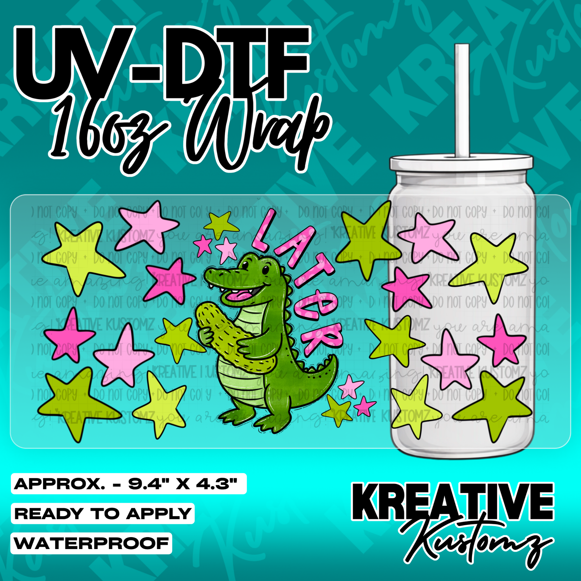 5337 | UV DTF Cup Wrap for 16oz Libbey Glass