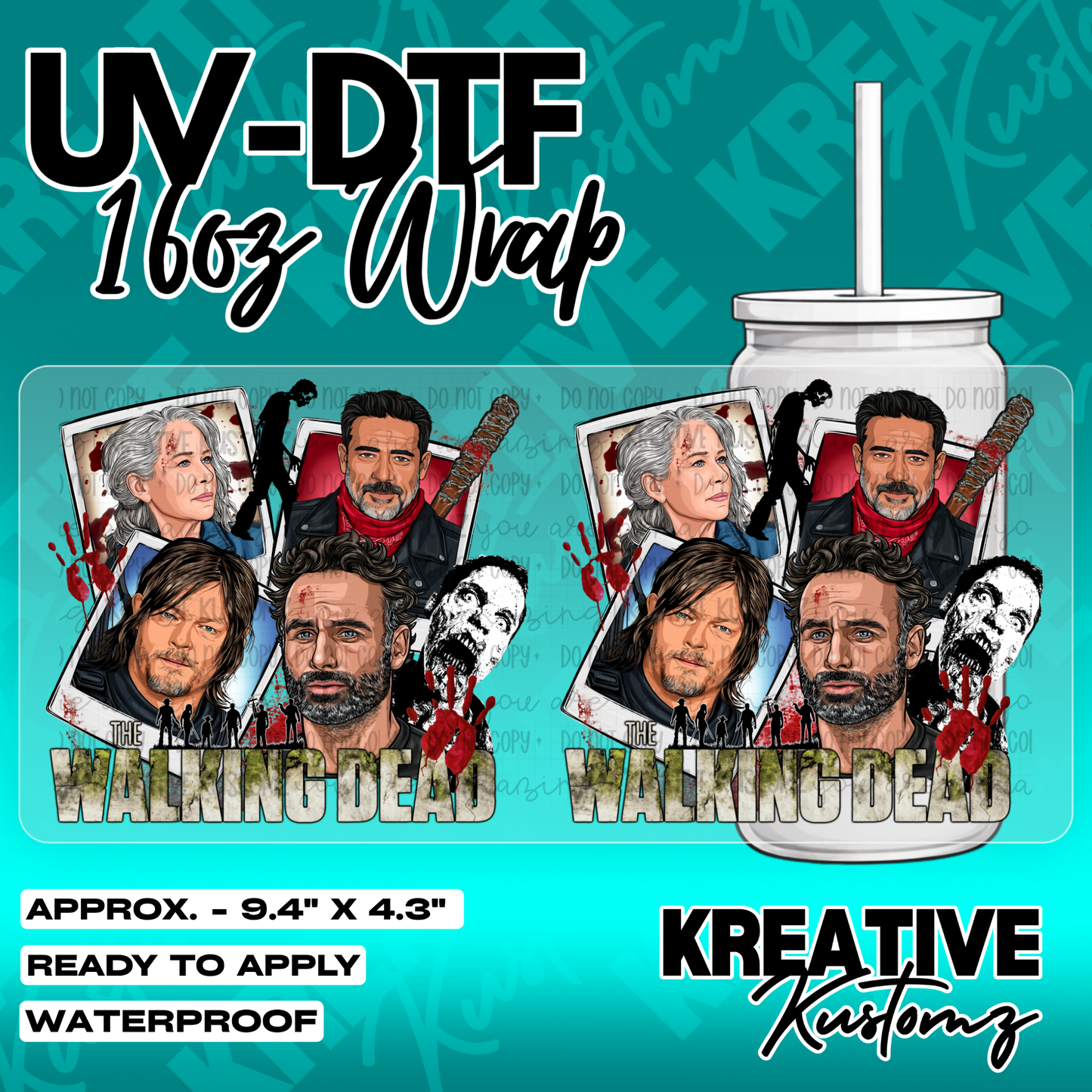 5340 | UV DTF Cup Wrap for 16oz Libbey Glass