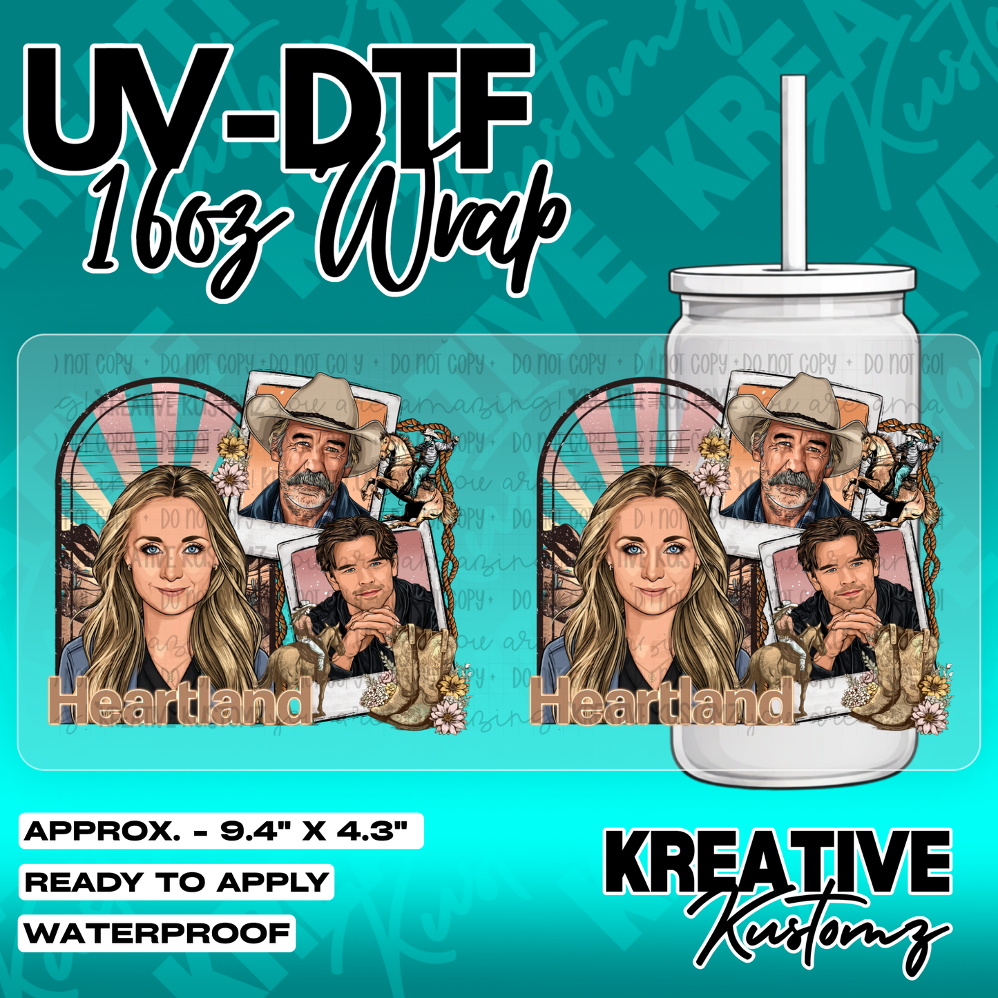 5343 | UV DTF Cup Wrap for 16oz Libbey Glass