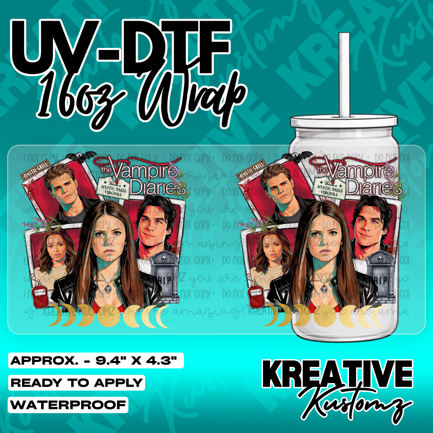 5356 | UV DTF Cup Wrap for 16oz Libbey Glass
