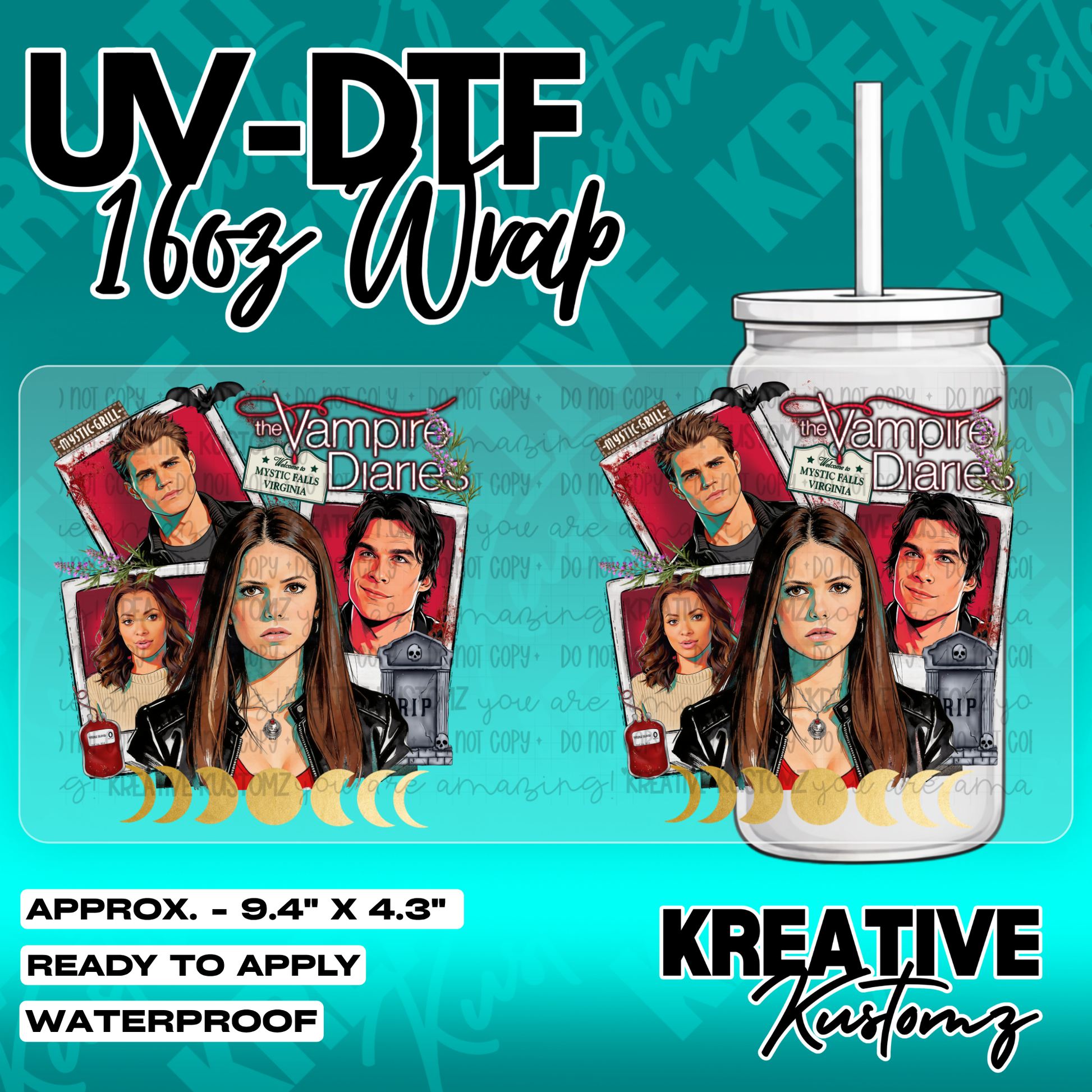 5356 | UV DTF Cup Wrap for 16oz Libbey Glass