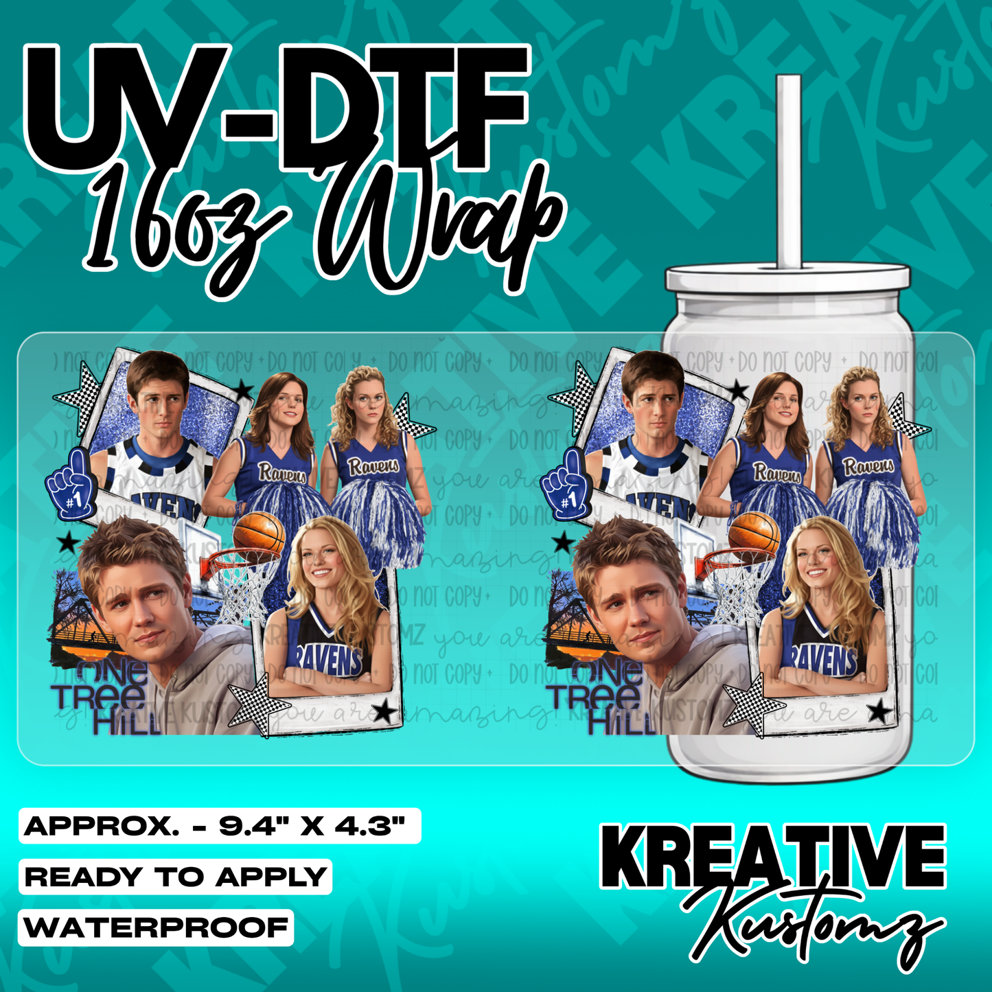 5363 | UV DTF Cup Wrap for 16oz Libbey Glass
