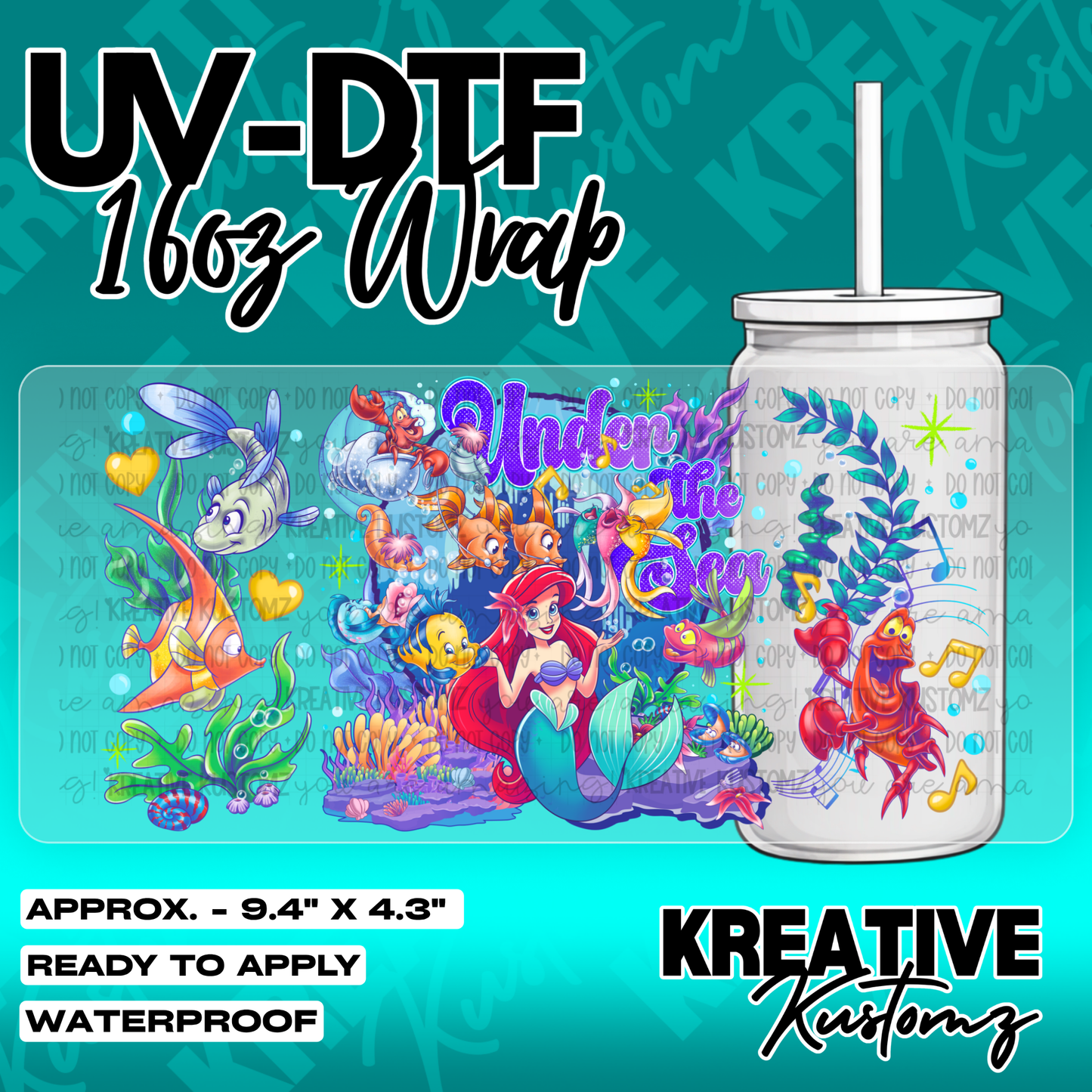 5372 | UV DTF Cup Wrap for 16oz Libbey Glass