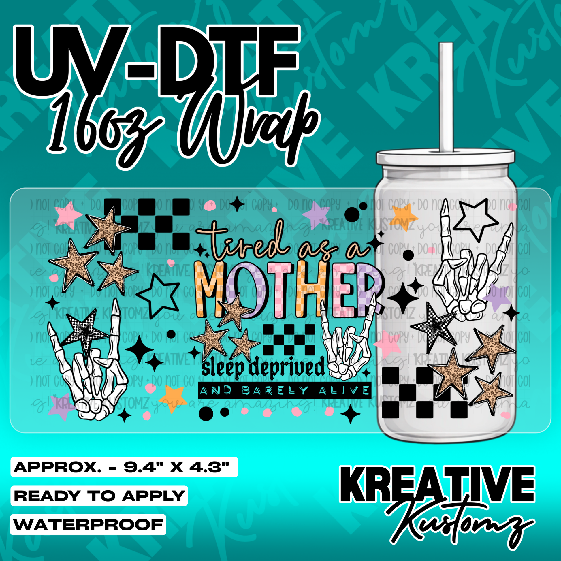 5378 | UV DTF Cup Wrap for 16oz Libbey Glass