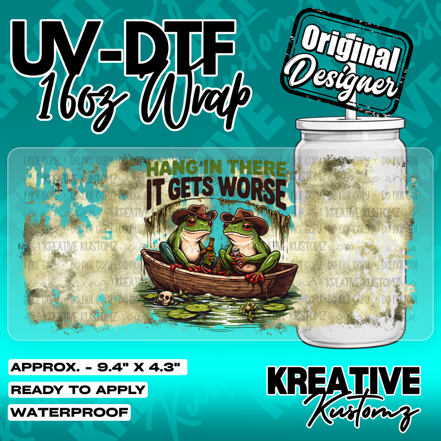 5404 | UV DTF Cup Wrap for 16oz Libbey Glass