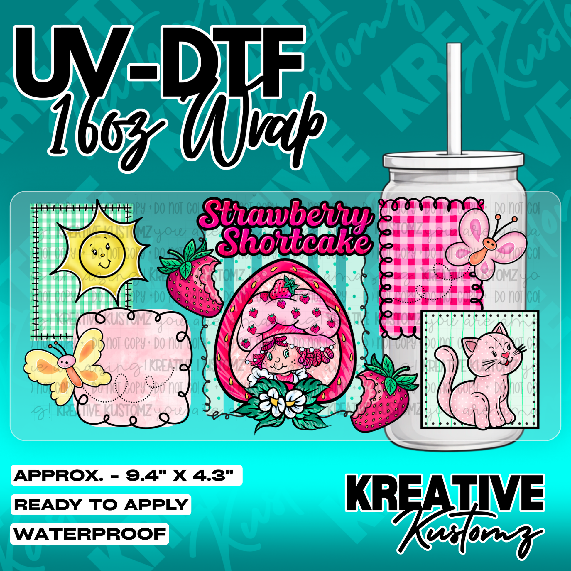 5413 | UV DTF Cup Wrap for 16oz Libbey Glass