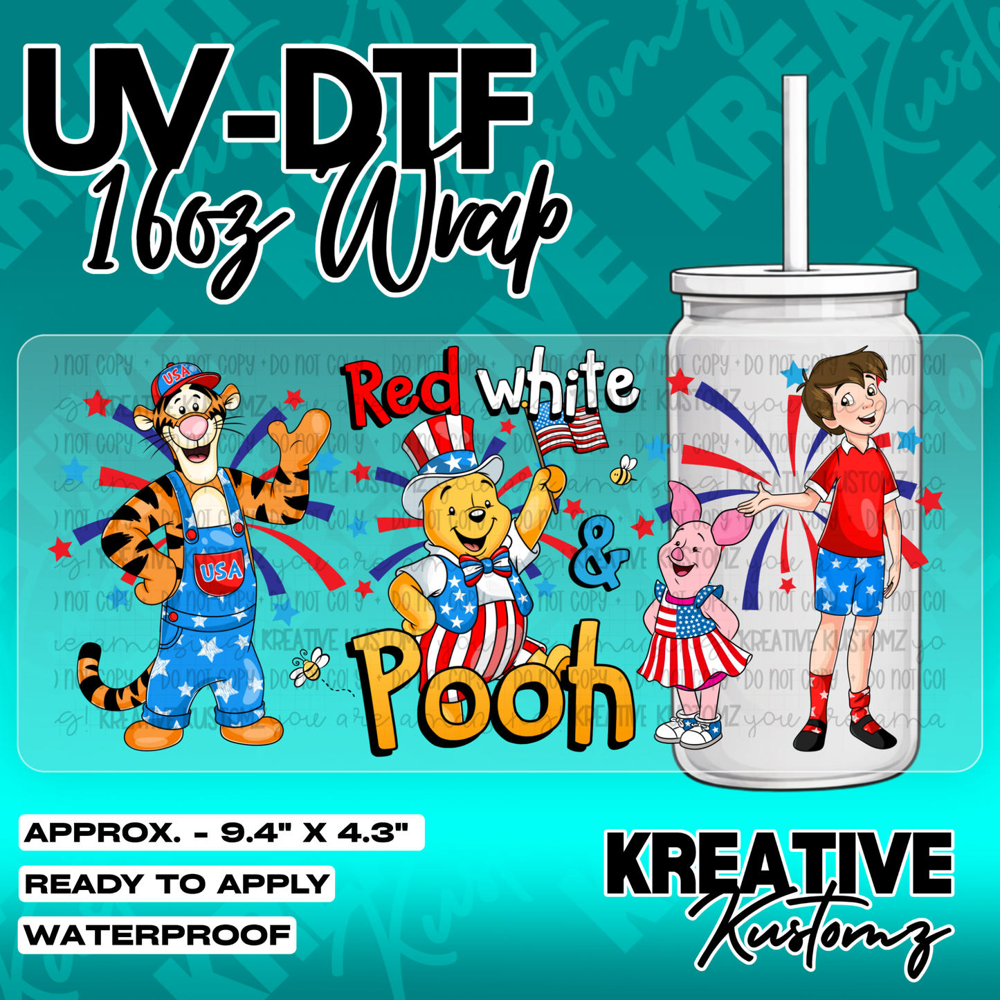 5417 | UV DTF Cup Wrap for 16oz Libbey Glass