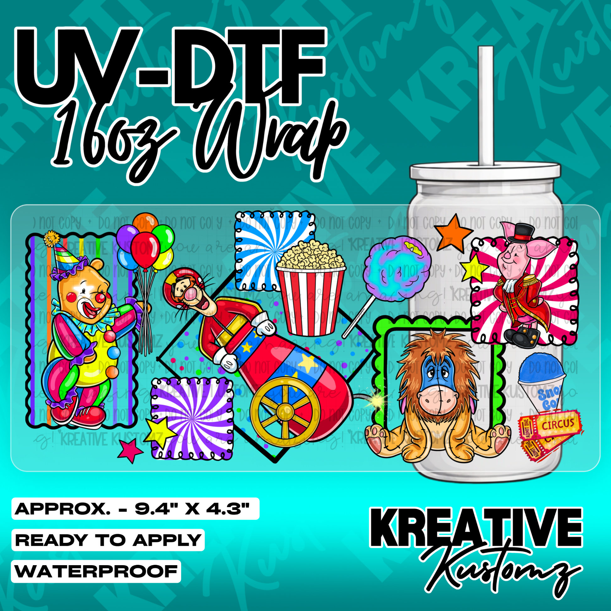 5422 | UV DTF Cup Wrap for 16oz Libbey Glass