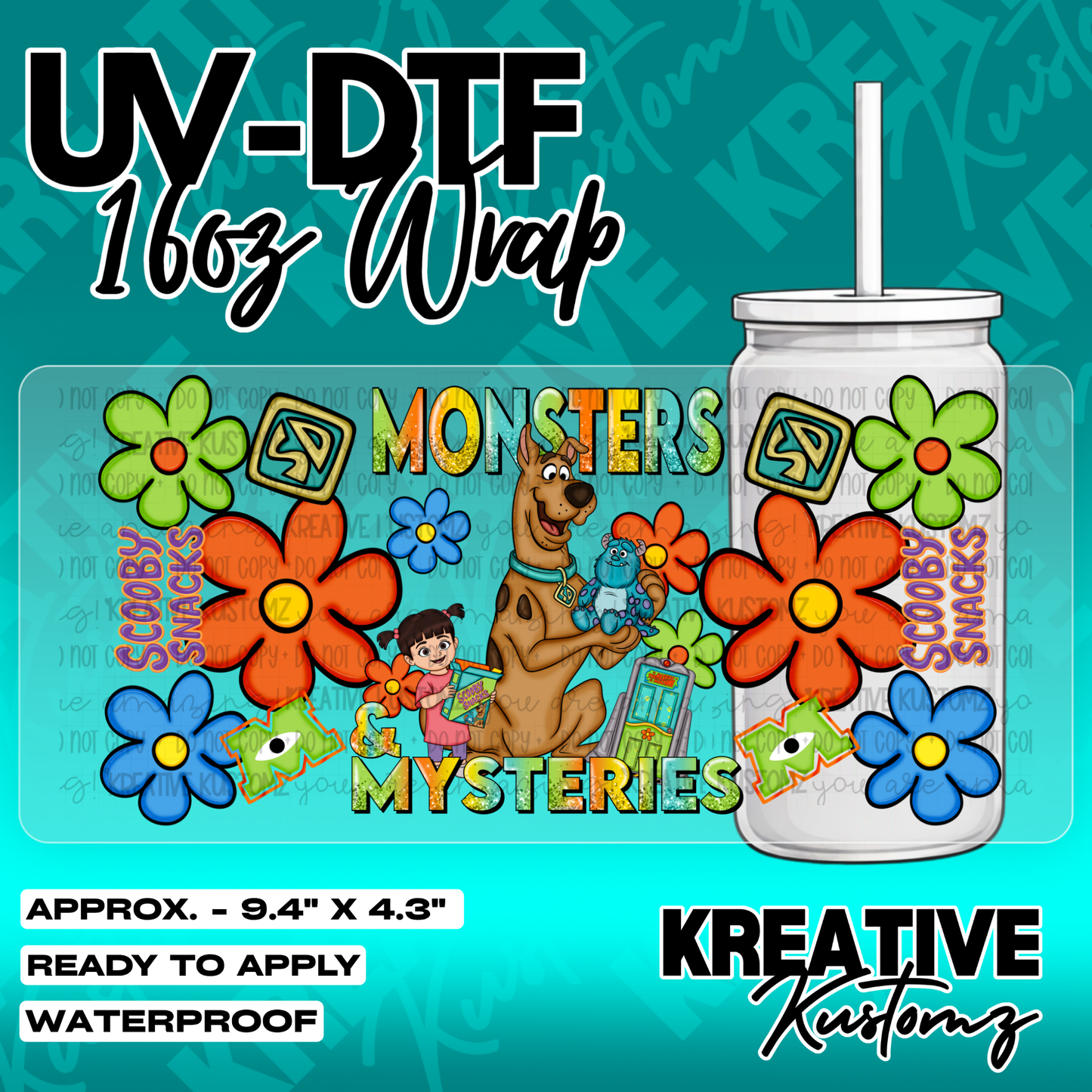 5426 | UV DTF Cup Wrap for 16oz Libbey Glass