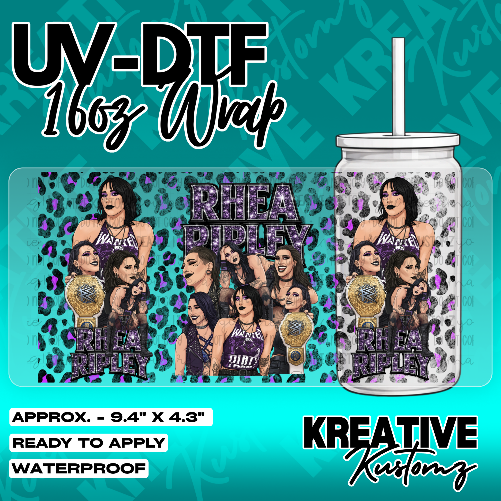 5430 | UV DTF Cup Wrap for 16oz Libbey Glass