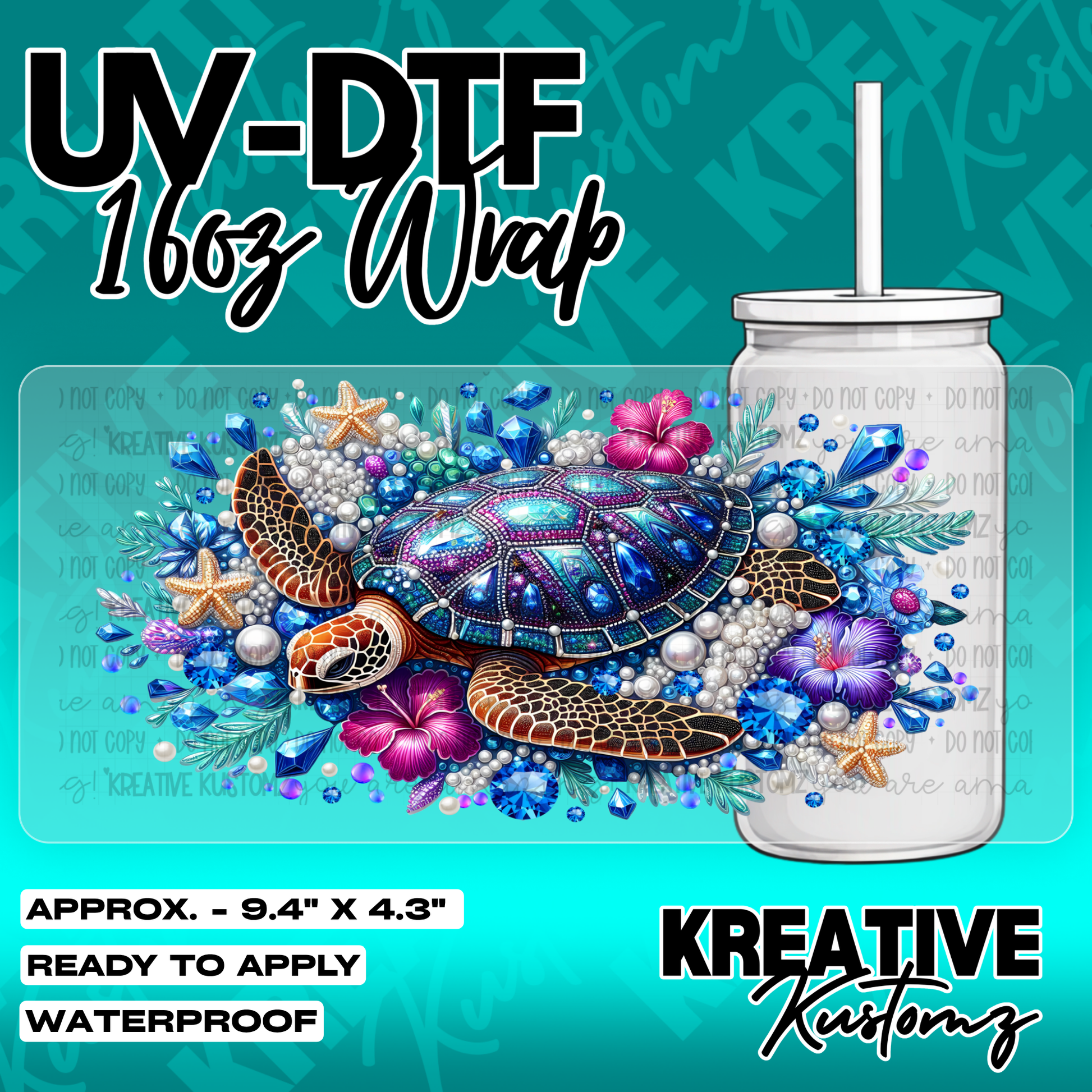 5439 | UV DTF Cup Wrap for 16oz Libbey Glass