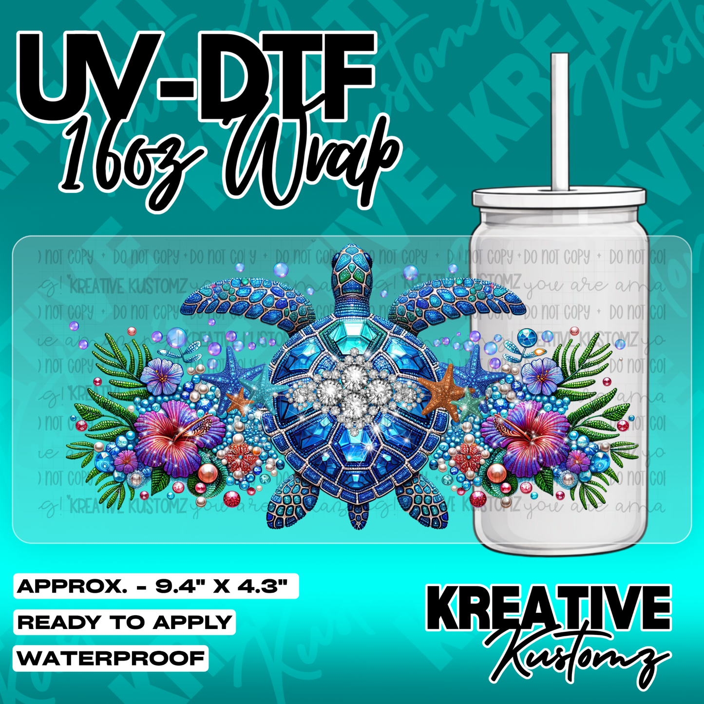 5440 | UV DTF Cup Wrap for 16oz Libbey Glass