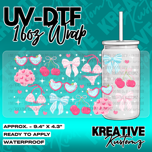 5444 | UV DTF Cup Wrap for 16oz Libbey Glass