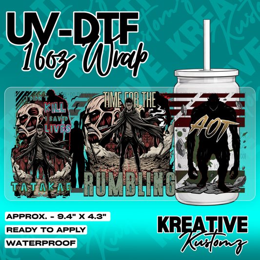 5447 | UV DTF Cup Wrap for 16oz Libbey Glass