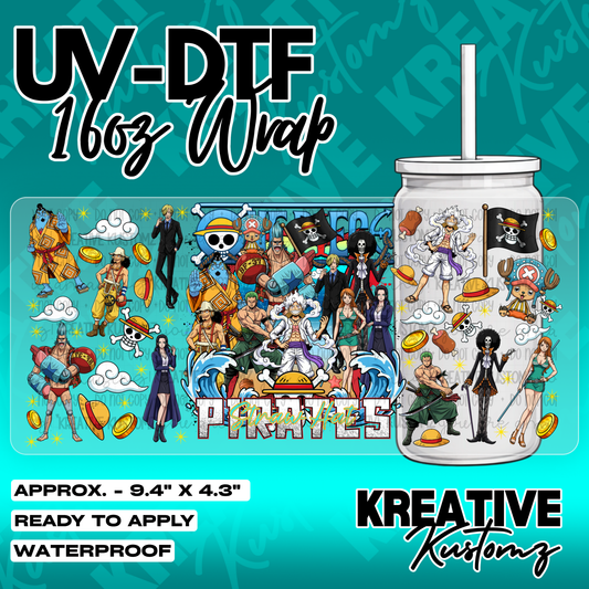 5450 | UV DTF Cup Wrap for 16oz Libbey Glass
