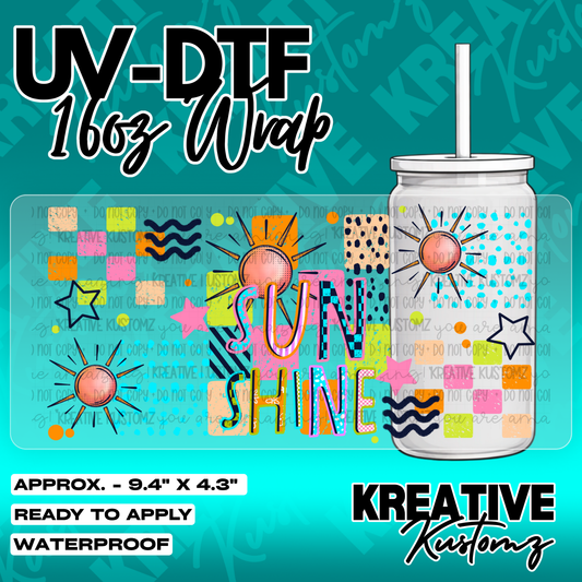 5459 | UV DTF Cup Wrap for 16oz Libbey Glass