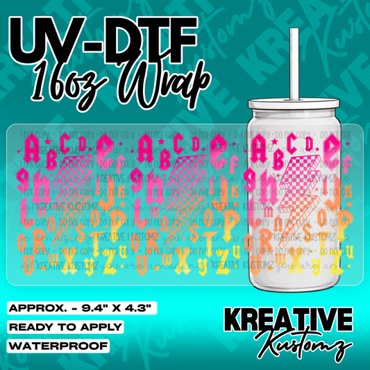5462 | UV DTF Cup Wrap for 16oz Libbey Glass