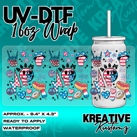 5463 | UV DTF Cup Wrap for 16oz Libbey Glass